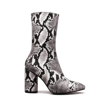 snakeskin womens boots
